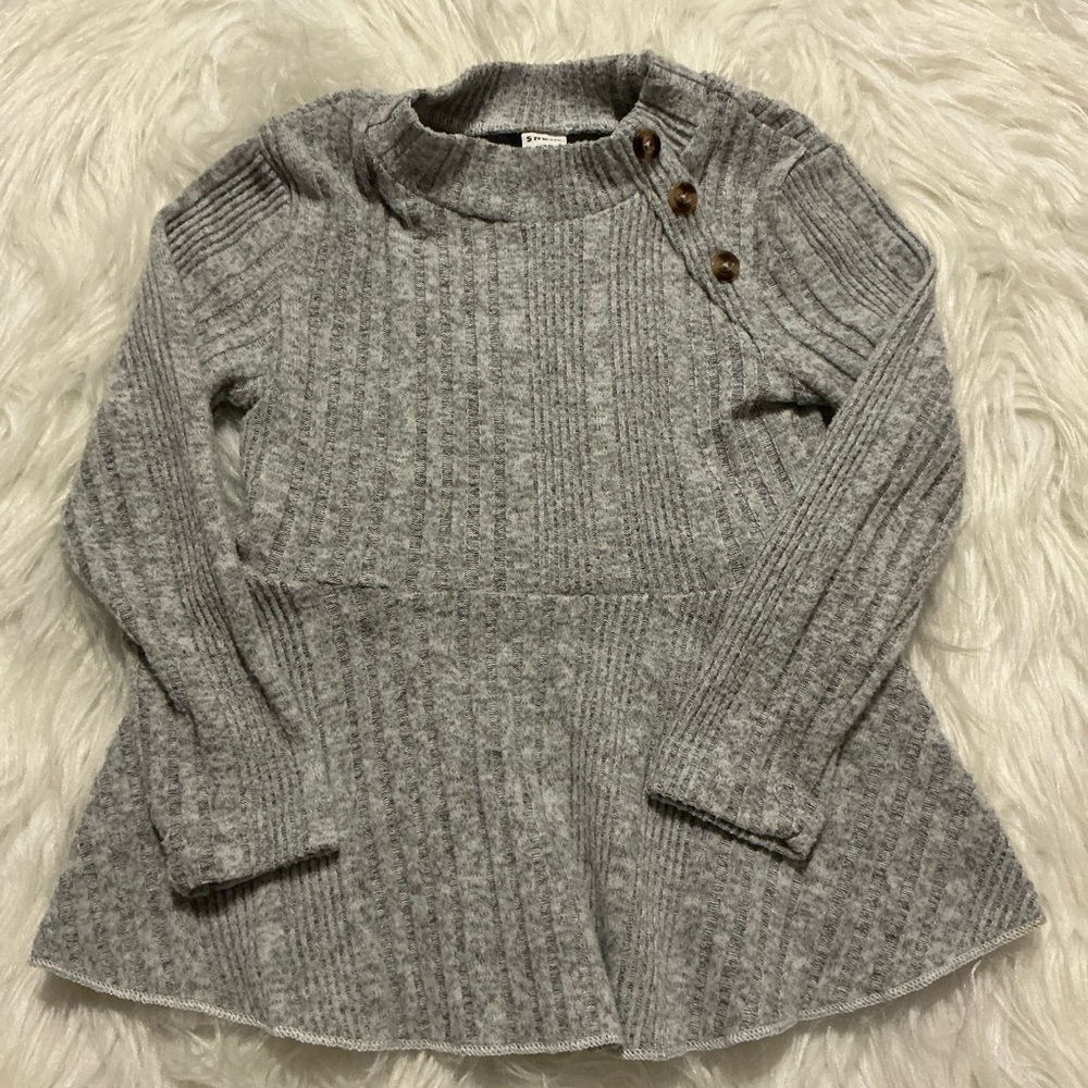 SHEIN 4T grey sweater top for little girl